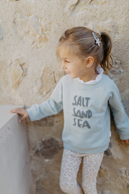Oversized Sweatshirt 'Salt and Sea' Clear Blue
