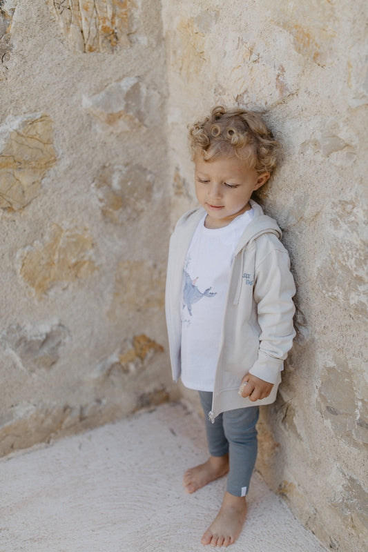 Unisex Sweatjacke 'See You In The Sun' Beige