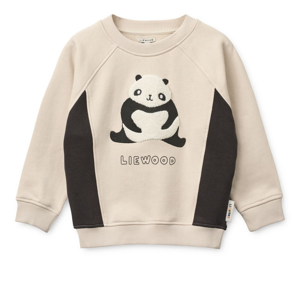Sweatshirt Aude Panda 'Sandy/Dark Grey'