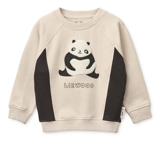 Sweatshirt Aude Panda 'Sandy/Dark Grey'