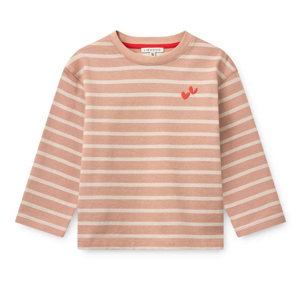 Gestreiftes Longsleeve Tyler 'Pale Tuscany/Sandy Stripe'