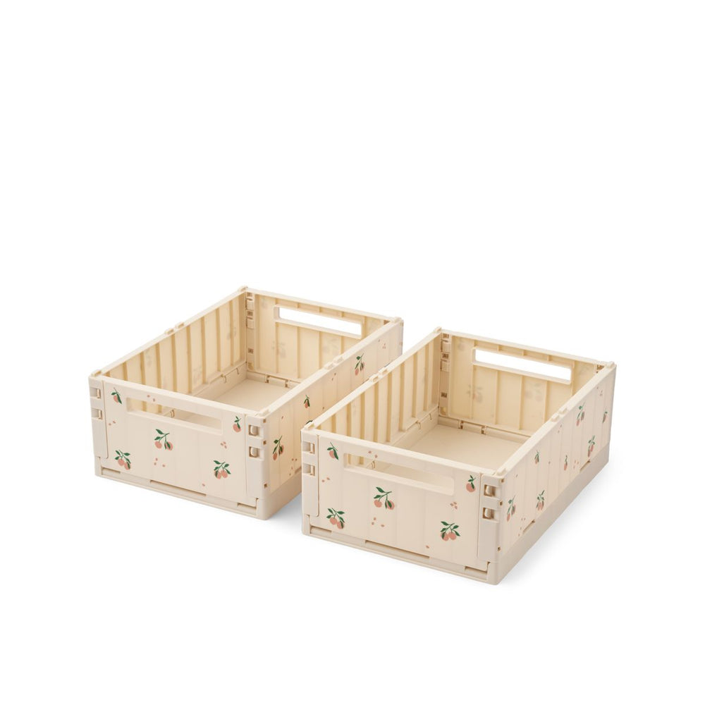 Aufbewahrungsbox Weston 2er-Set M 'Peach/Sea Shell'