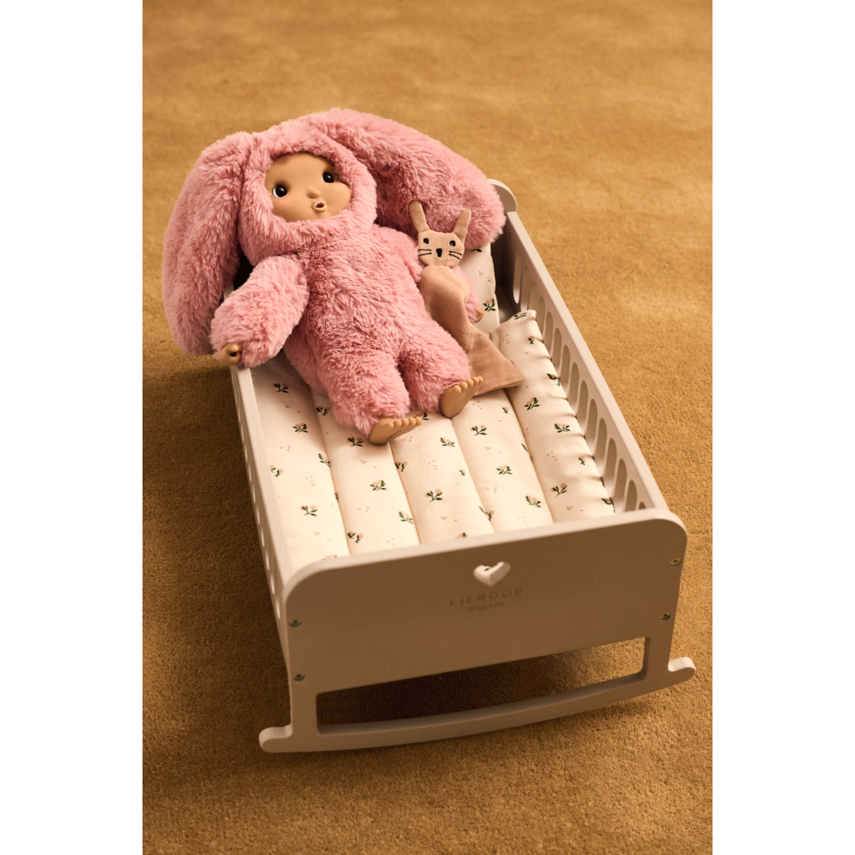 Puppenbett-Set Joan 'Peach/Sea Shell'