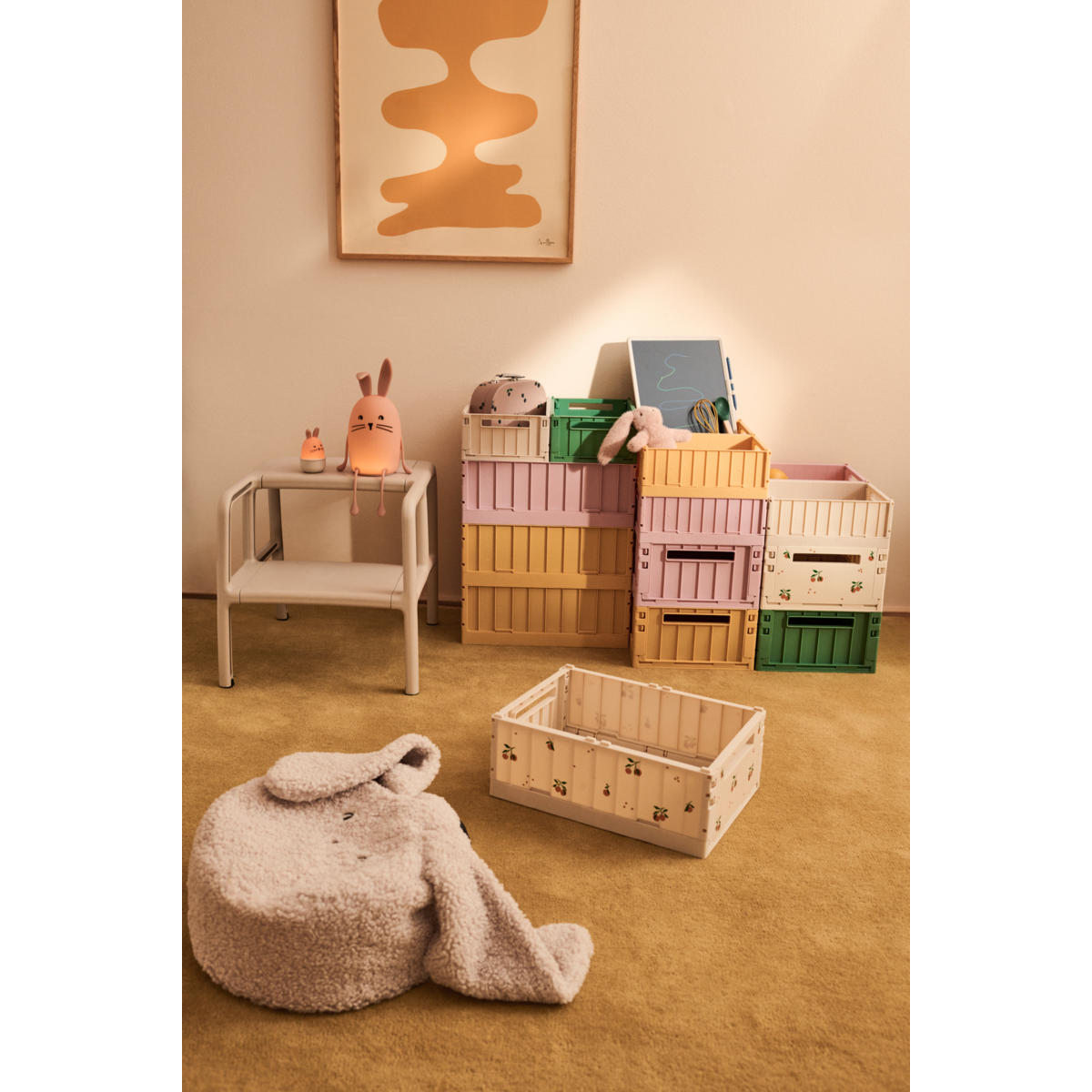 Aufbewahrungsbox Weston 2er-Set M 'Peach/Sea Shell'