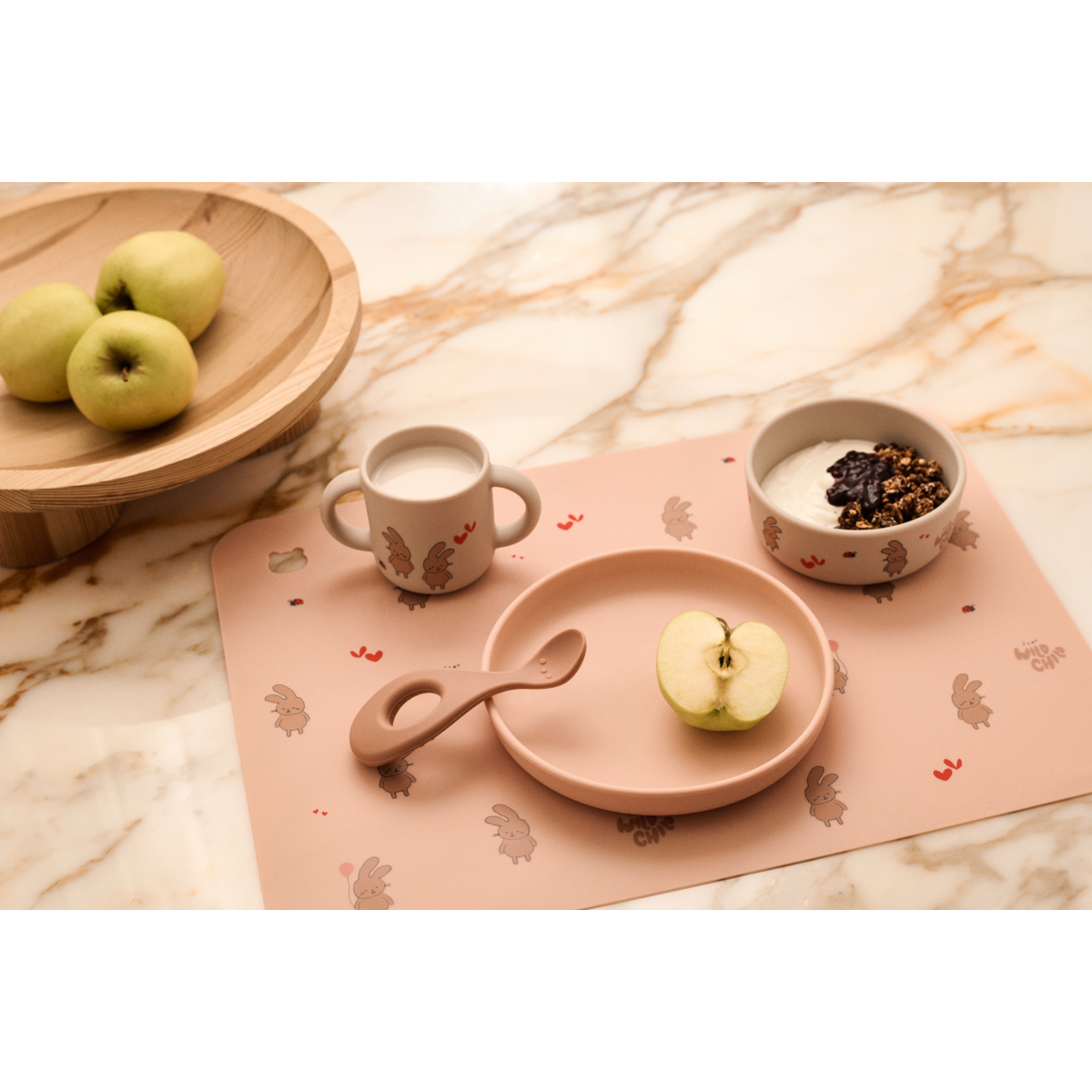 Bedrucktes Tischset Jude 'Wild Child/Rosey'