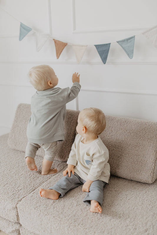 Wimpelgirlande 'Blue'