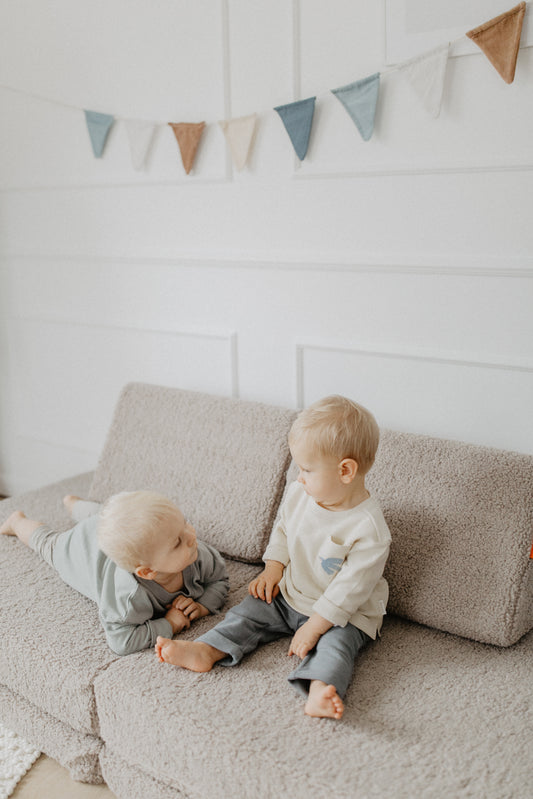 Wimpelgirlande 'Blue'