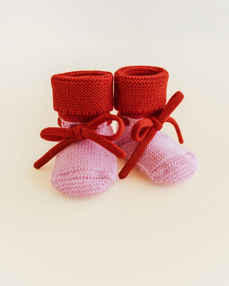 Booties 'Cotton Candy/ Red'