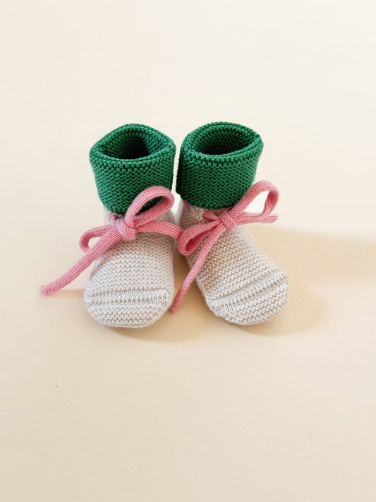 Booties 'Cream/Grass'
