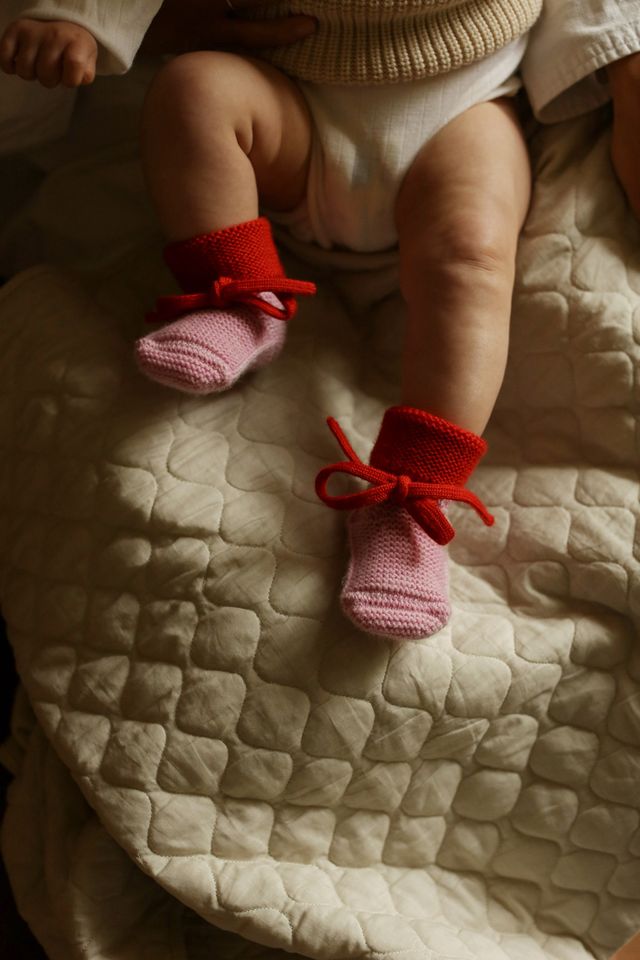 Booties 'Cotton Candy/ Red'