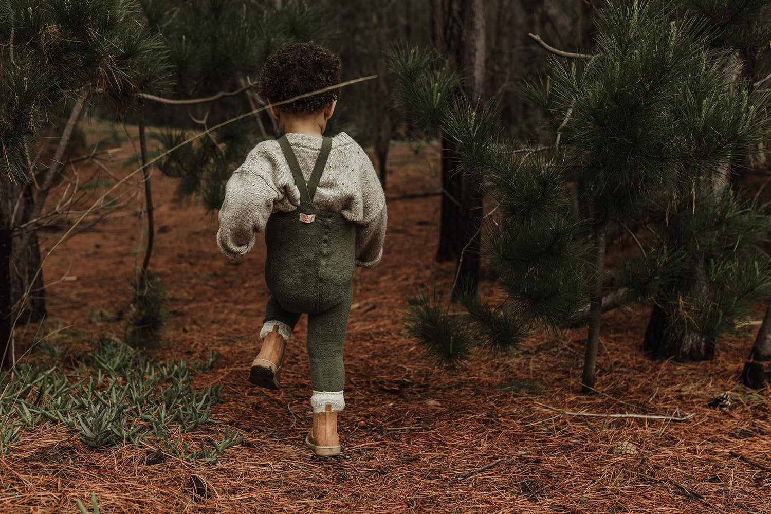 Strumpfhose Teddy Warmy Footless 'Olive' - The Little One • Family.Concept.Store. 