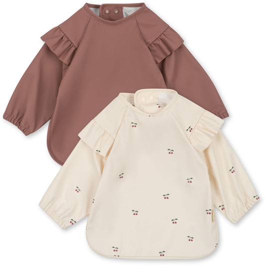 2er-Set Lätzchen Frill 'Cherry/Rosewater - The Little One • Family.Concept.Store.
