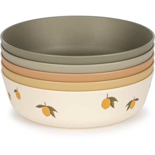5er Set Schüsseln 'Lemon Mix' - The Little One • Family.Concept.Store.