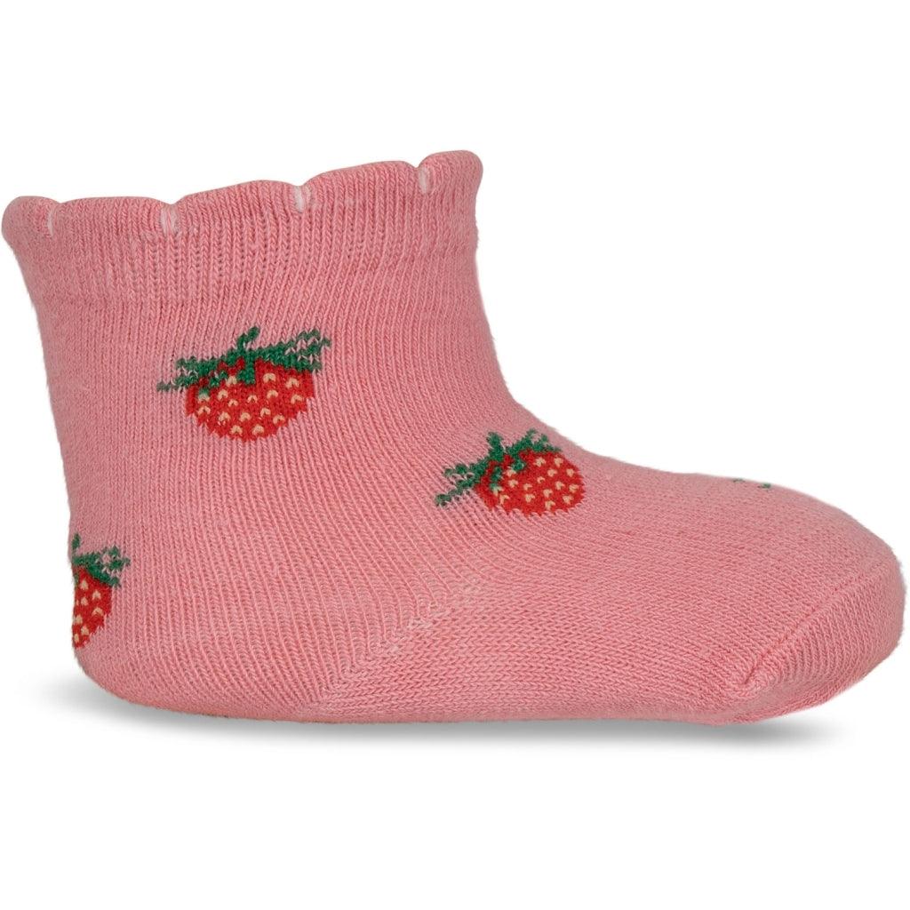 2er-Pack Jacquard Socken 'Strawberry Pink' - The Little One • Family.Concept.Store. 