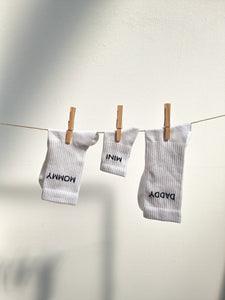 Daddy-Socken 'Weiß' - The Little One • Family.Concept.Store. 