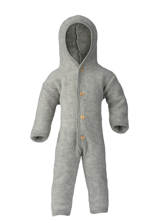 Wollfleece Overall 'Hellgrau Melange' - The Little One • Family.Concept.Store. 