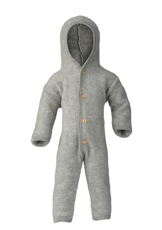Wollfleece Overall 'Hellgrau Melange' - The Little One • Family.Concept.Store.