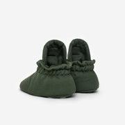 Cotton Booties 'Gripper'- Olive - The Little One • Family.Concept.Store. 