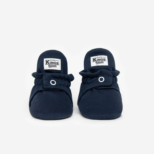 Cotton Booties 'Gripper'- Navy - The Little One • Family.Concept.Store. 
