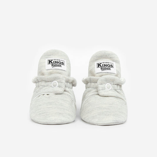 Cotton Booties 'Classic'- Lightgrey - The Little One • Family.Concept.Store. 