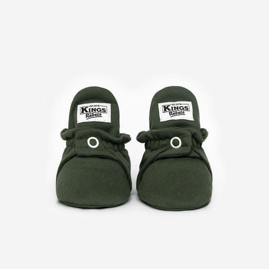 Cotton Booties 'Classic'- Olive - The Little One • Family.Concept.Store. 