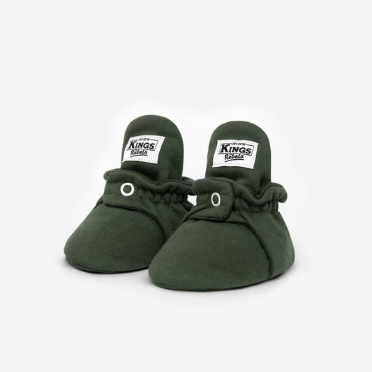 Cotton Booties 'Classic'- Olive - The Little One • Family.Concept.Store. 
