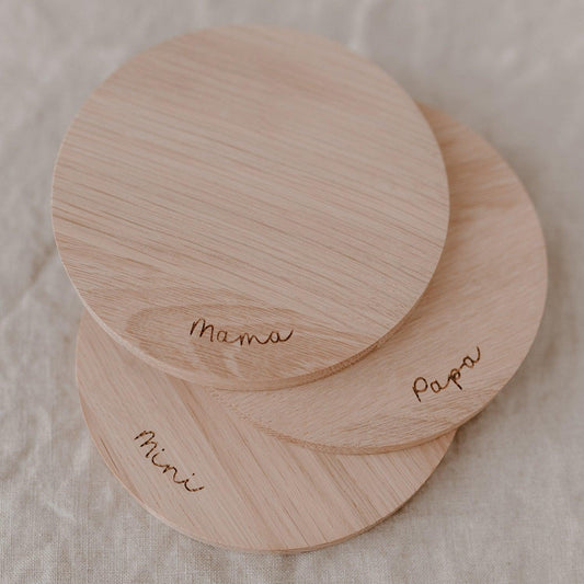 Untersetzer aus Eiche 'Mama' - The Little One • Family.Concept.Store.