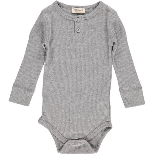 Body Langarm 'Grey Melange' - The Little One • Family.Concept.Store.