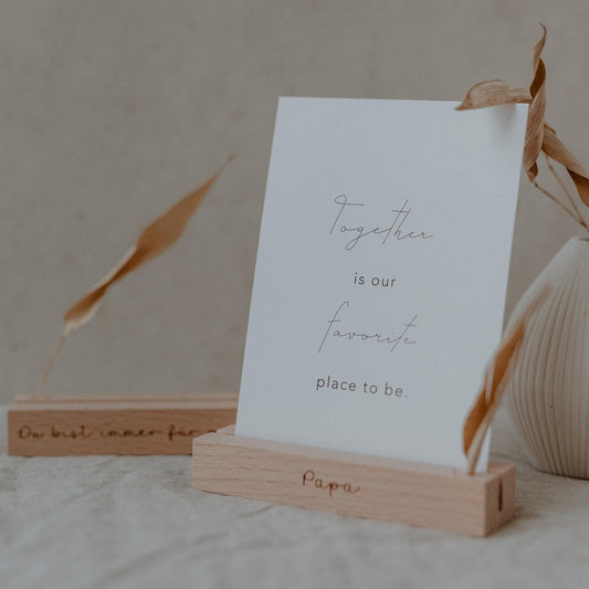2er Set Karten-/Blumenhalter 'Papa' - The Little One • Family.Concept.Store.