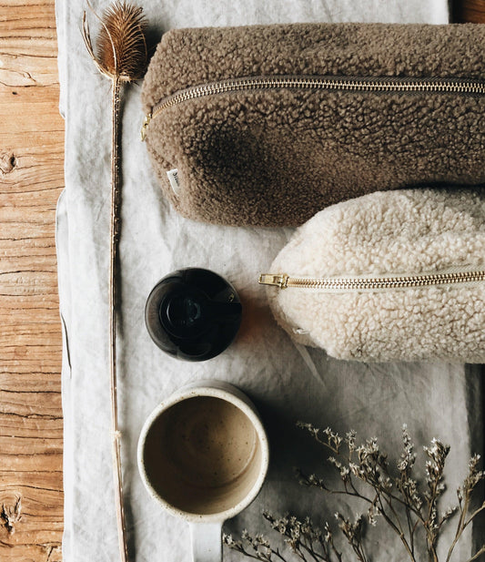 Kosmetiktasche Teddy 'Brown' - The Little One • Family.Concept.Store.