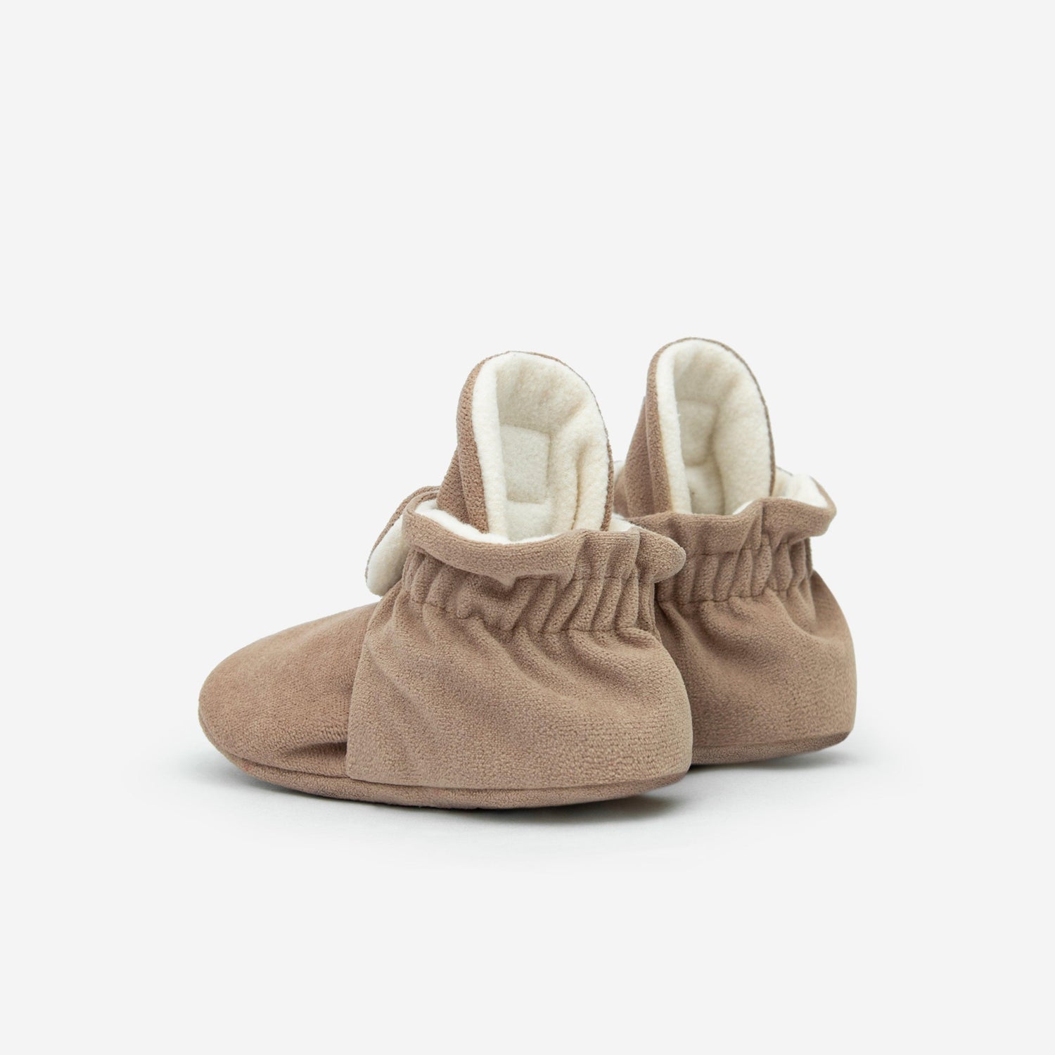Gamuza Booties 'Gripper'- Café - The Little One • Family.Concept.Store. 
