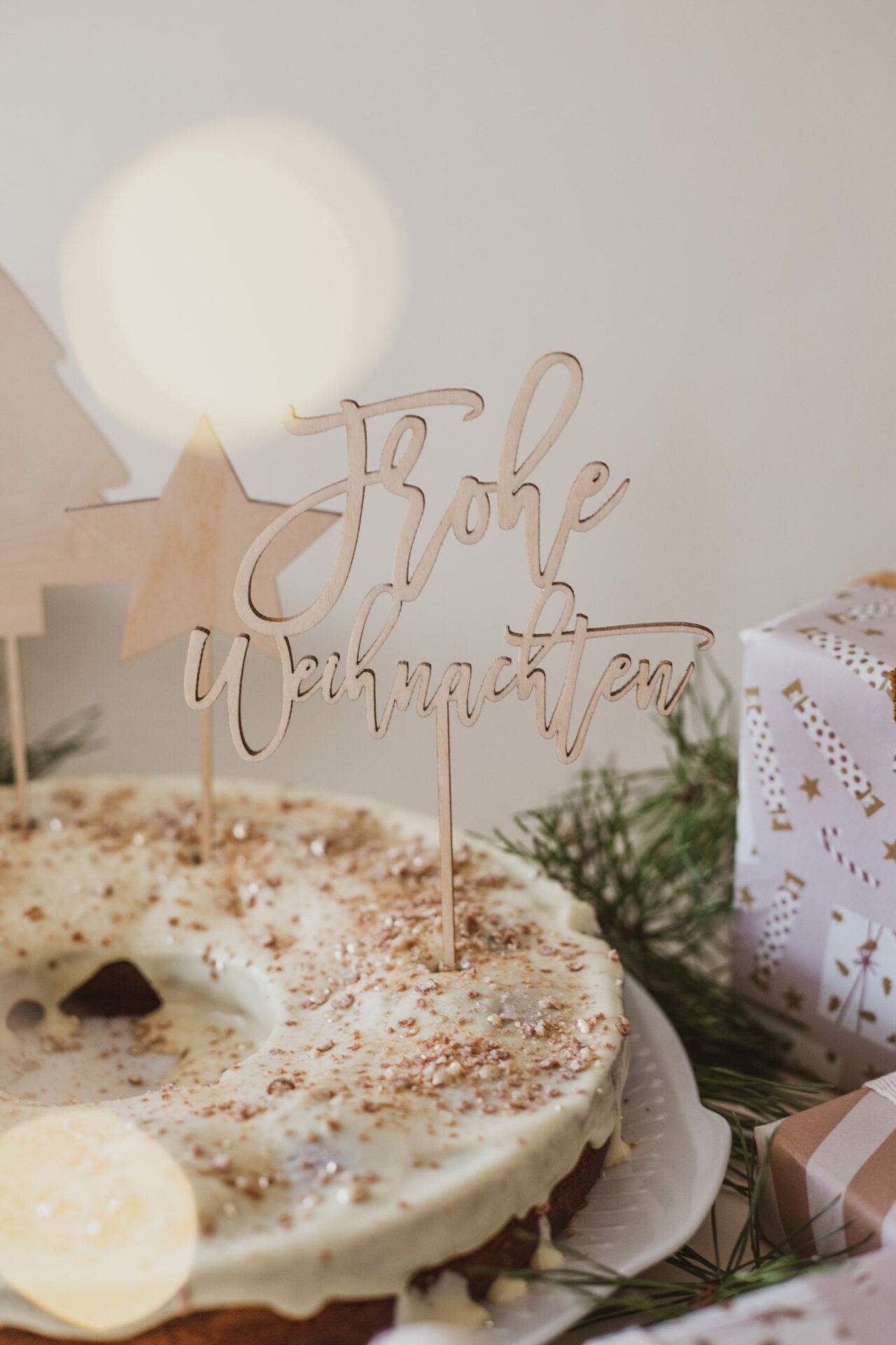 Cake Topper - Frohe Weihnachten - The Little One • Family.Concept.Store. 