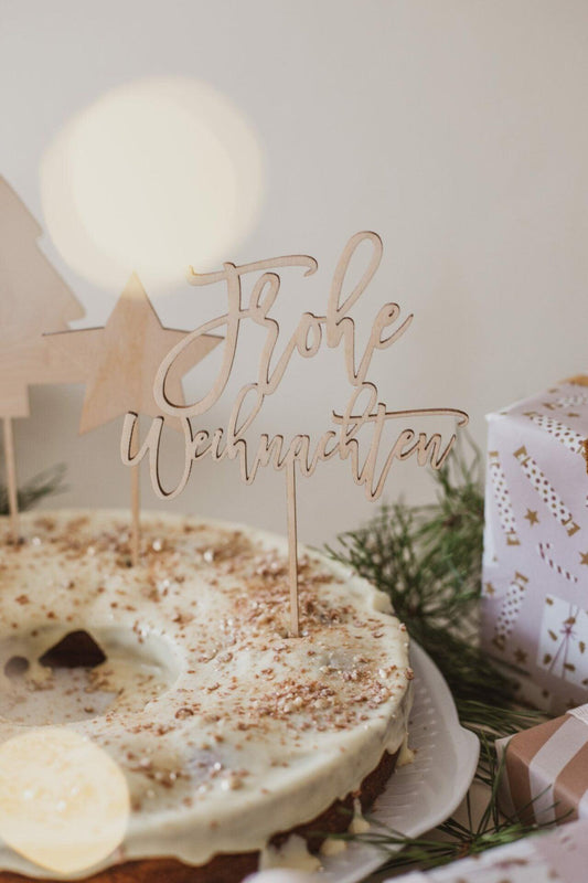 Cake Topper - Frohe Weihnachten - The Little One • Family.Concept.Store.