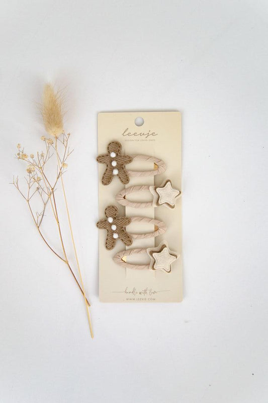 Haarspangen 'Gingerbread Men Clips' - The Little One • Family.Concept.Store. 
