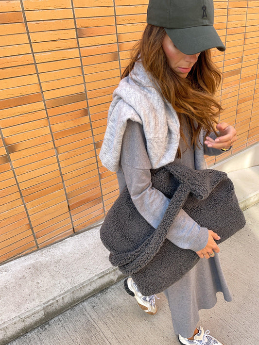 Mom Bag Teddy 'Dark Grey' - The Little One • Family.Concept.Store.