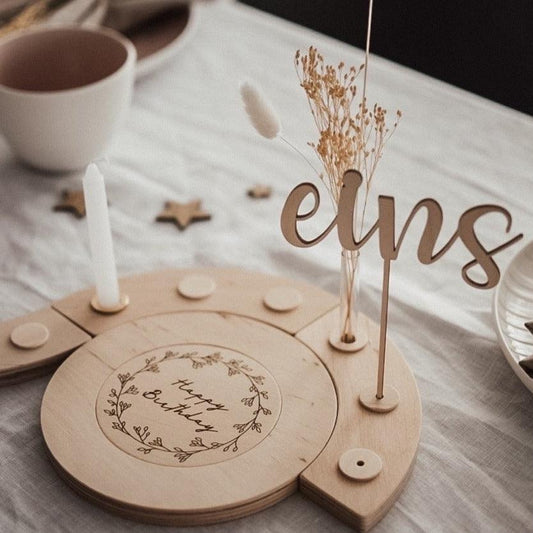 Meilensteinscheibe - Happy Birthday - The Little One • Family.Concept.Store.