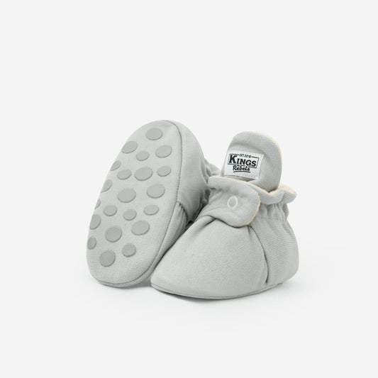 Gamuza Booties Gripper 'Grey' - The Little One • Family.Concept.Store.