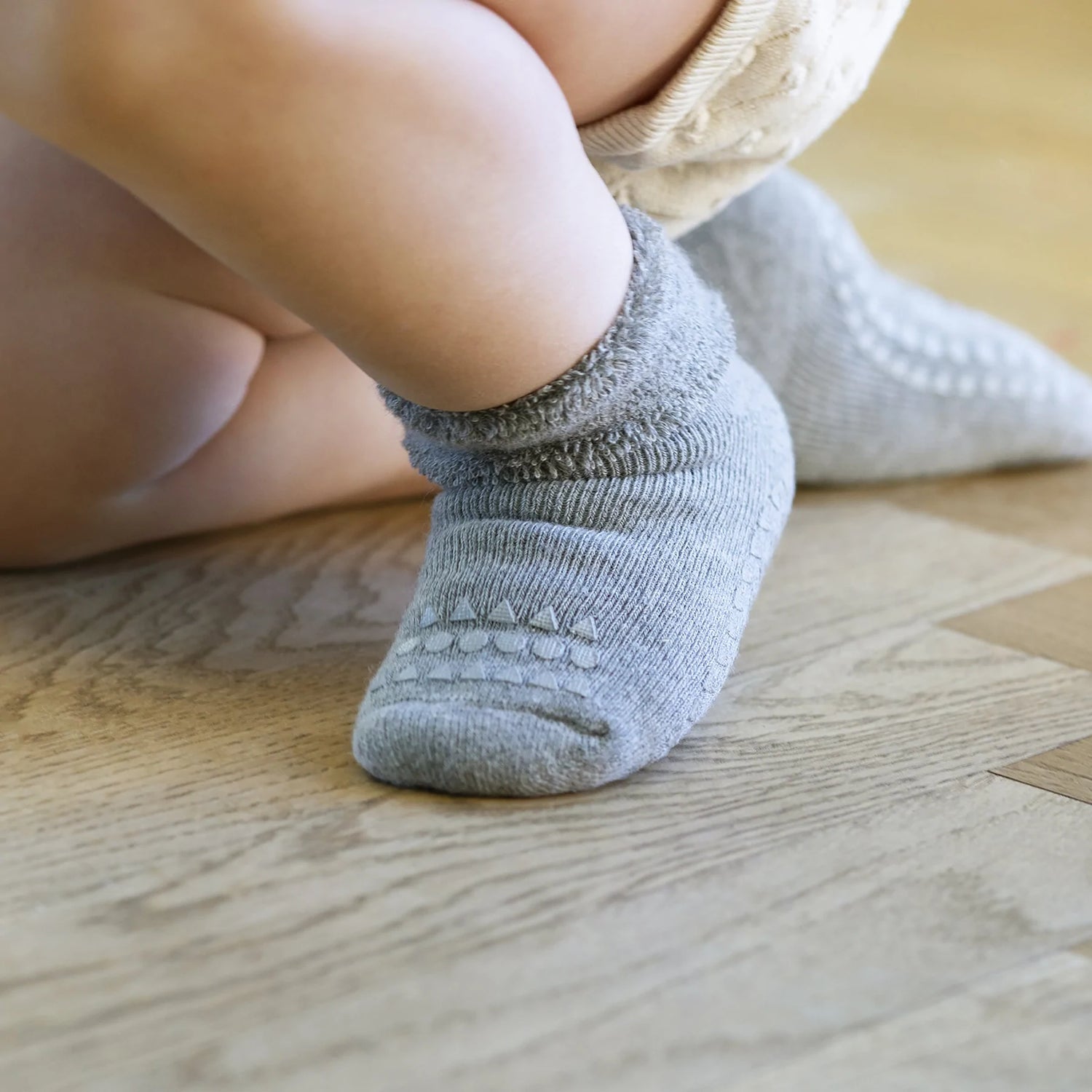 Antirutsch-Socken 'Grey Melange' - The Little One • Family.Concept.Store. 