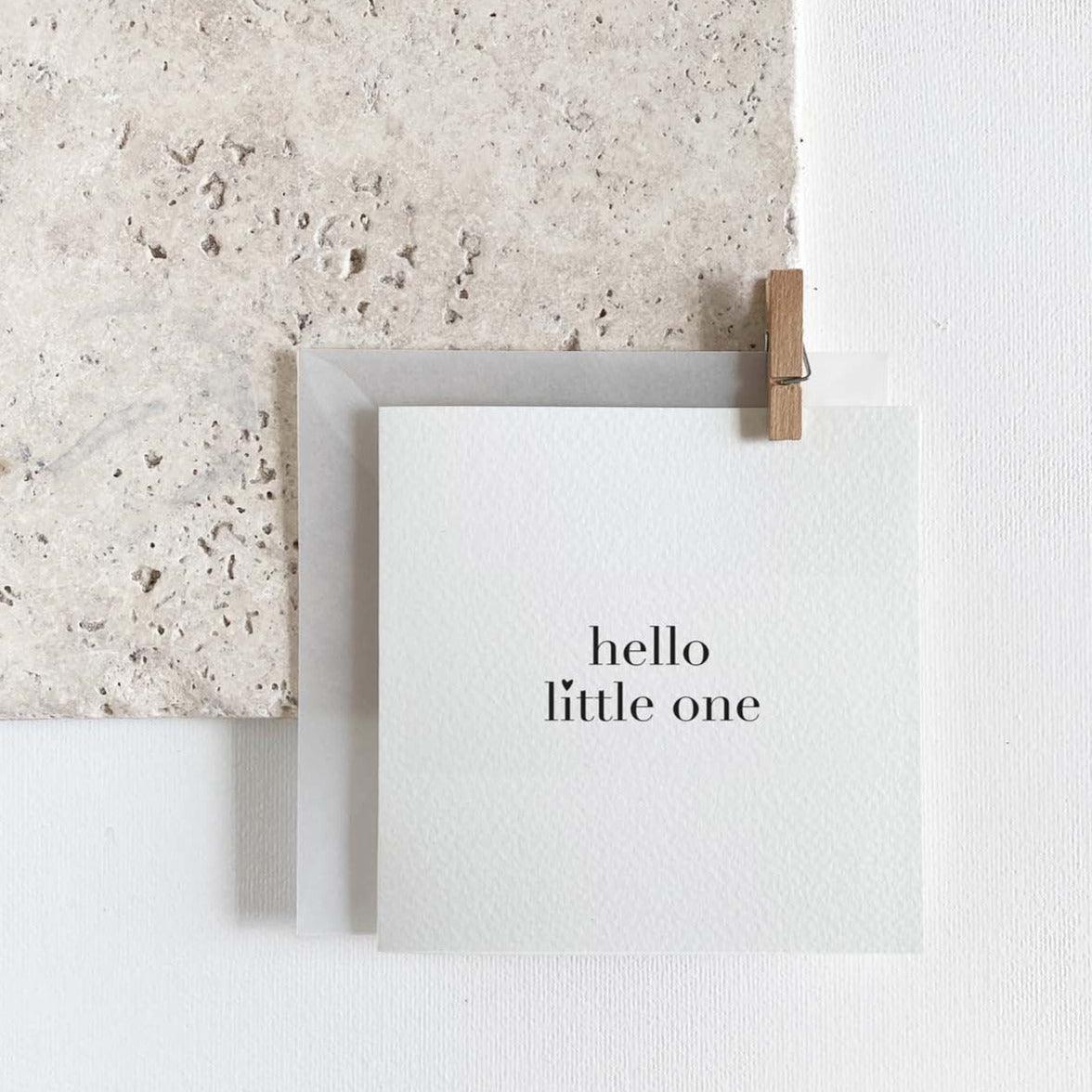 Grußkarte 'Hello Little One' - The Little One • Family.Concept.Store. 