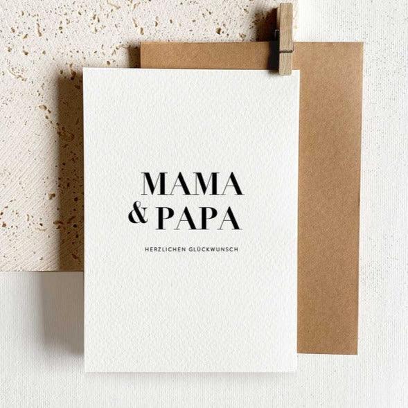 Grußkarte 'Mama & Papa' - The Little One • Family.Concept.Store. 
