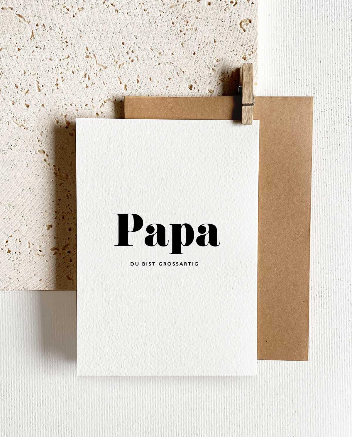 Grußkarte 'Papa, Du bist großartig' - The Little One • Family.Concept.Store. 
