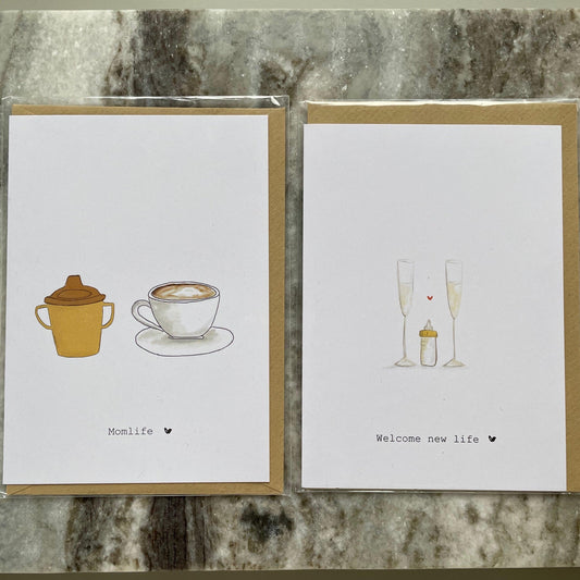 Grußkarte 'Momlife' - The Little One • Family.Concept.Store.