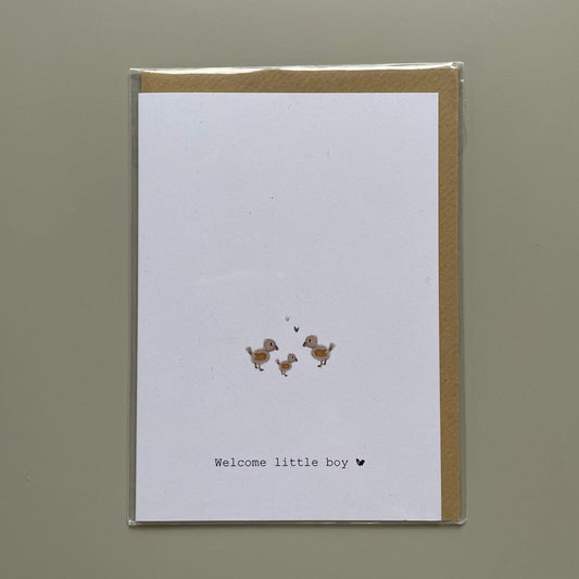 Grußkarte 'Welcome Boy' - The Little One • Family.Concept.Store.