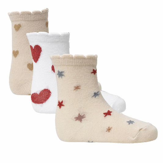 3er-Pack Jacquard Socken 'Heart/Aisuru/Star' - The Little One • Family.Concept.Store. 