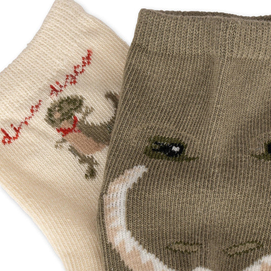 2er-Pack Jacquard Socken 'Dino' - The Little One • Family.Concept.Store. 