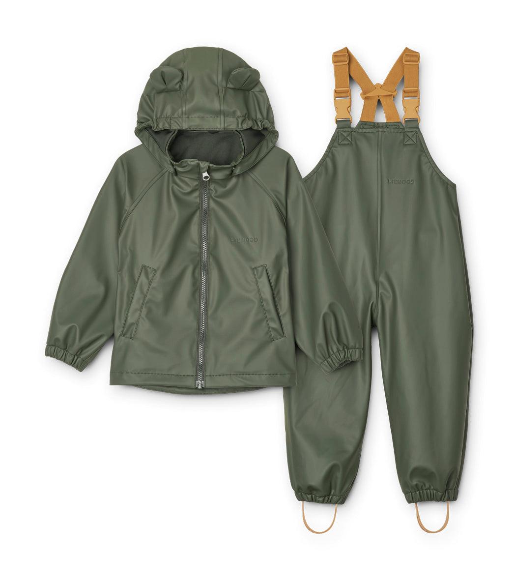 Hunter green raincoat sale