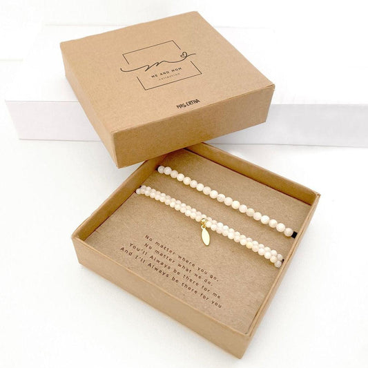me & mom • Armband-Set 'Light Shell' - The Little One • Family.Concept.Store. 