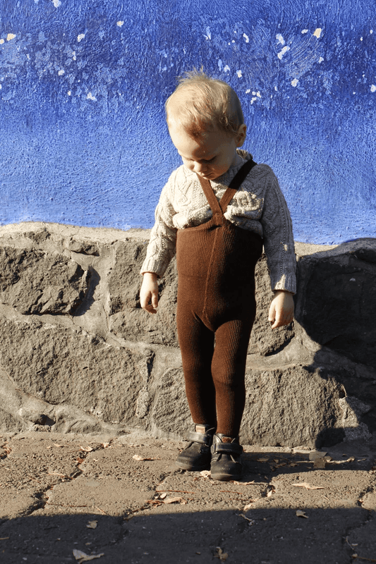 Strumpfhose Footed 'Dark Brown' - The Little One • Family.Concept.Store. 