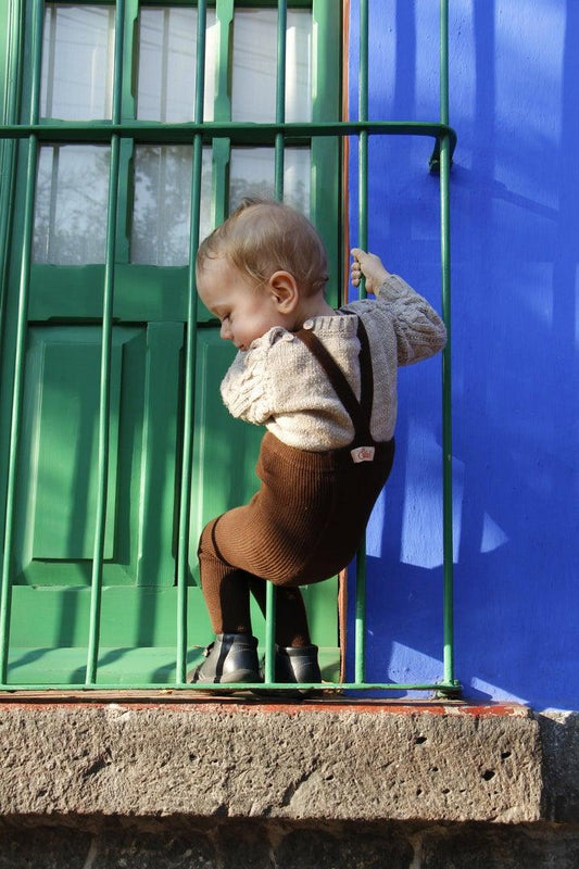 Strumpfhose Footed 'Dark Brown' - The Little One • Family.Concept.Store.