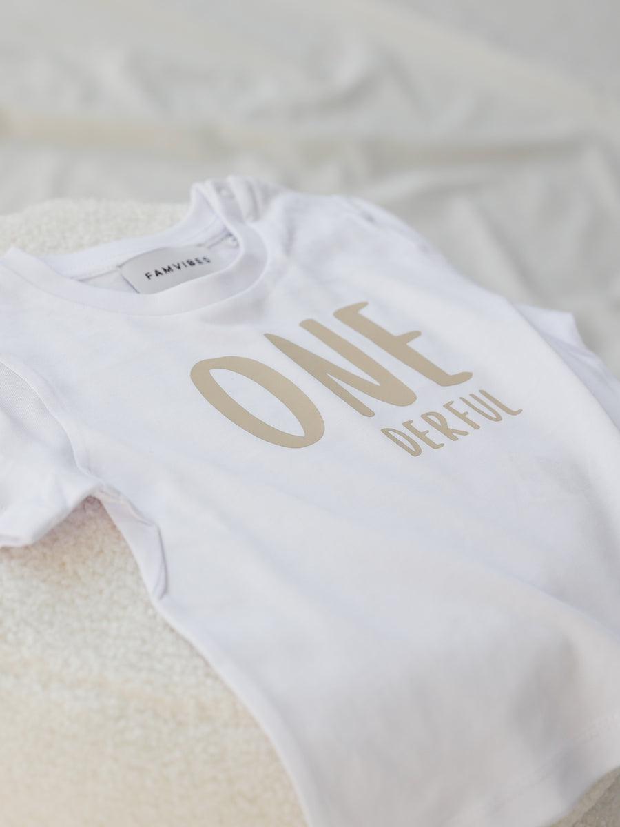 Baby Meilenstein Shirt- ONE - The Little One • Family.Concept.Store. 